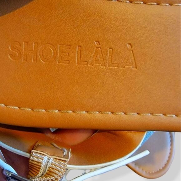 Shoe Lala Rhinestone Embeleshed Sandals Size 7.5 - Picture 7 of 8